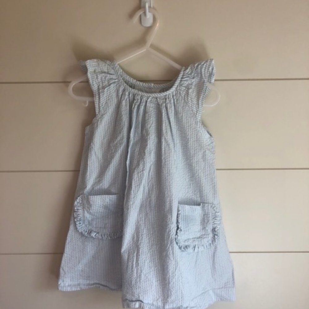 Zuccini Blue Seersucker Dress Girls 2T